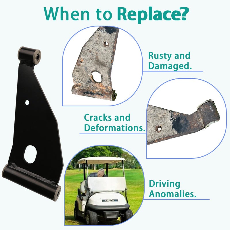 Drive-up ذراع التحكم العلوي ديلتا A-Plate لسيارات الجولف Club Car Precedent 2004+ وTempo 2018 وما بعدها 102287301/103388501 (طقم ذراع التحكم A)  - Image 2
